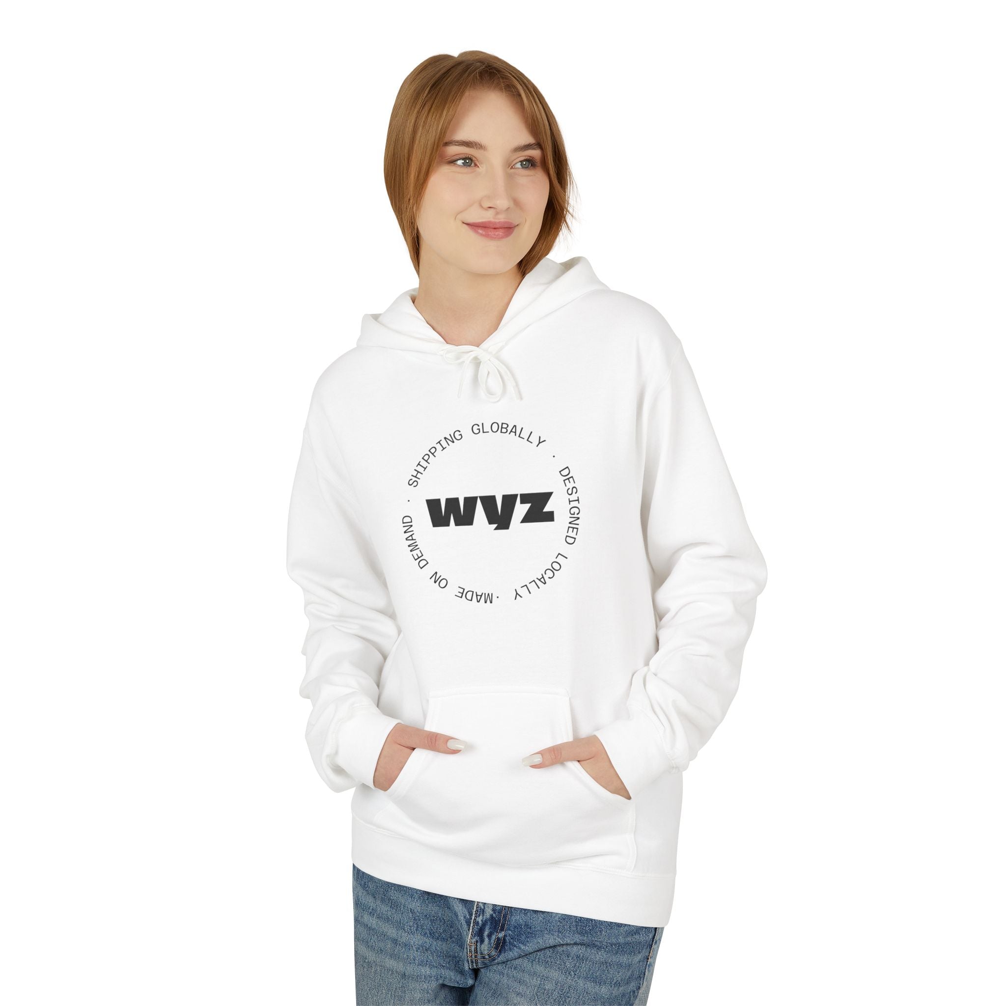 WY? Minimal Logo Hoodie — Modern Graphic Pullover