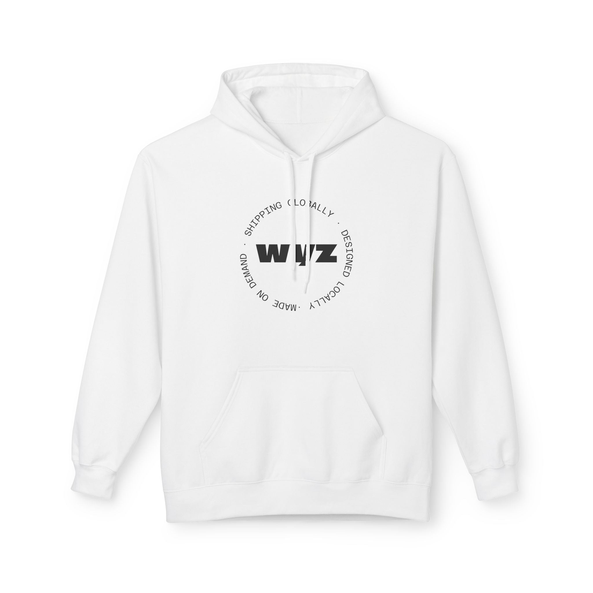 WY? Minimal Logo Hoodie — Modern Graphic Pullover