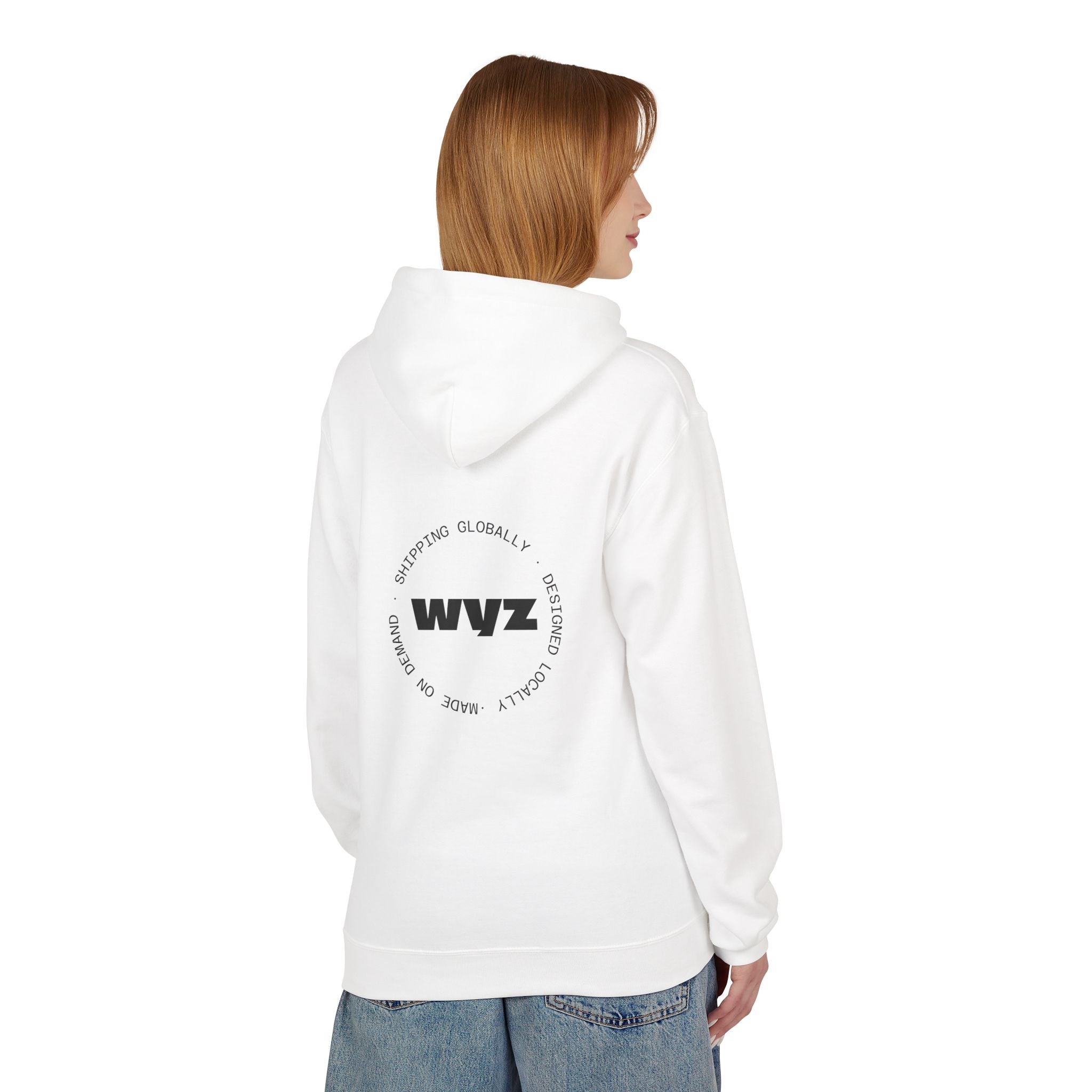 WY? Minimal Logo Hoodie — Modern Graphic Pullover